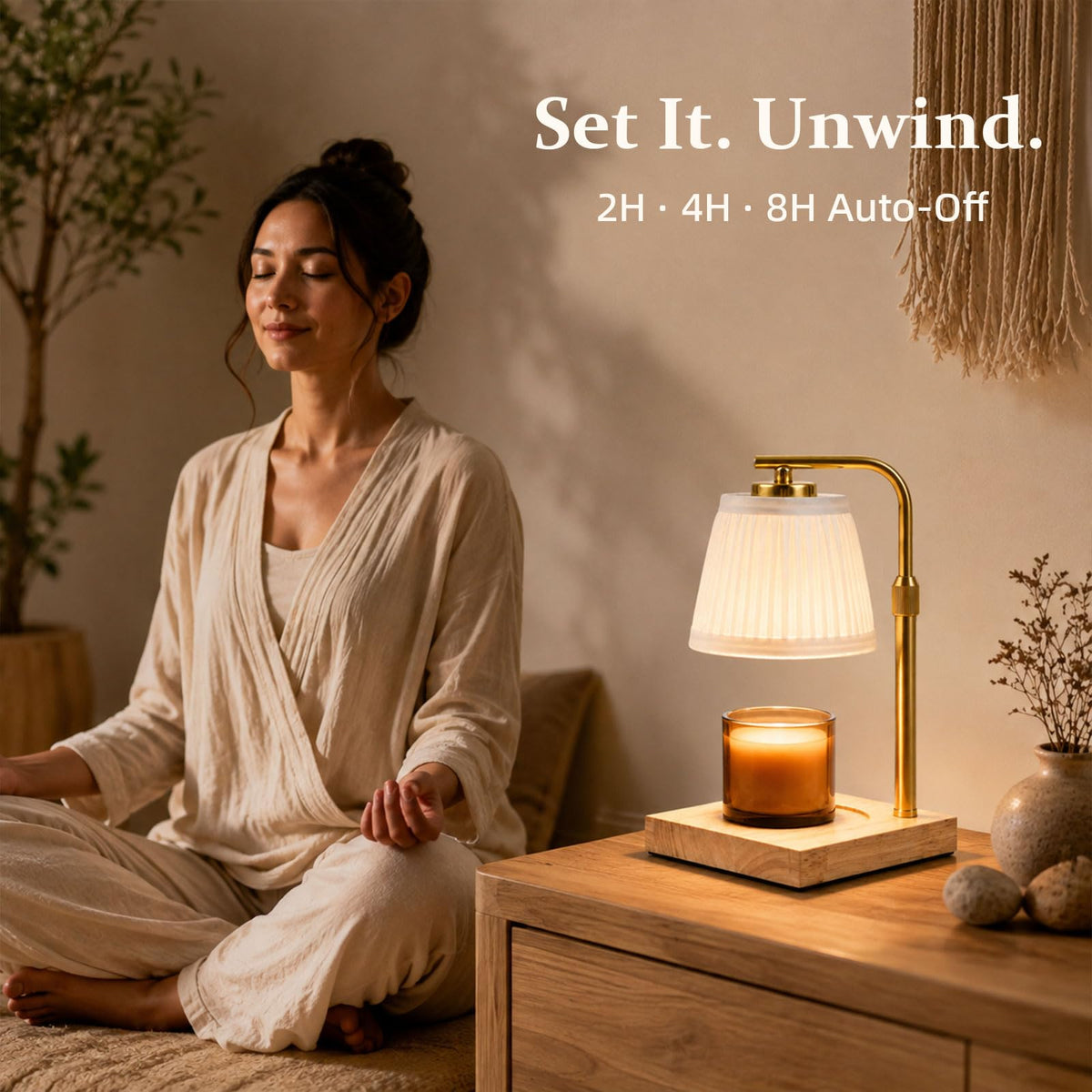 Candle Warmer Lamp with Timer and Dimmable Table Lamp U247
