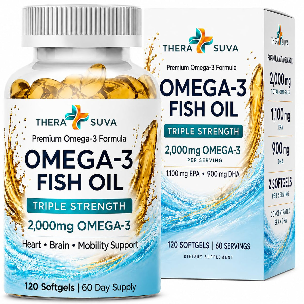 Wild Alaskan Fish Oil 2000mg Omega-3 120 Veggie Softgels P818