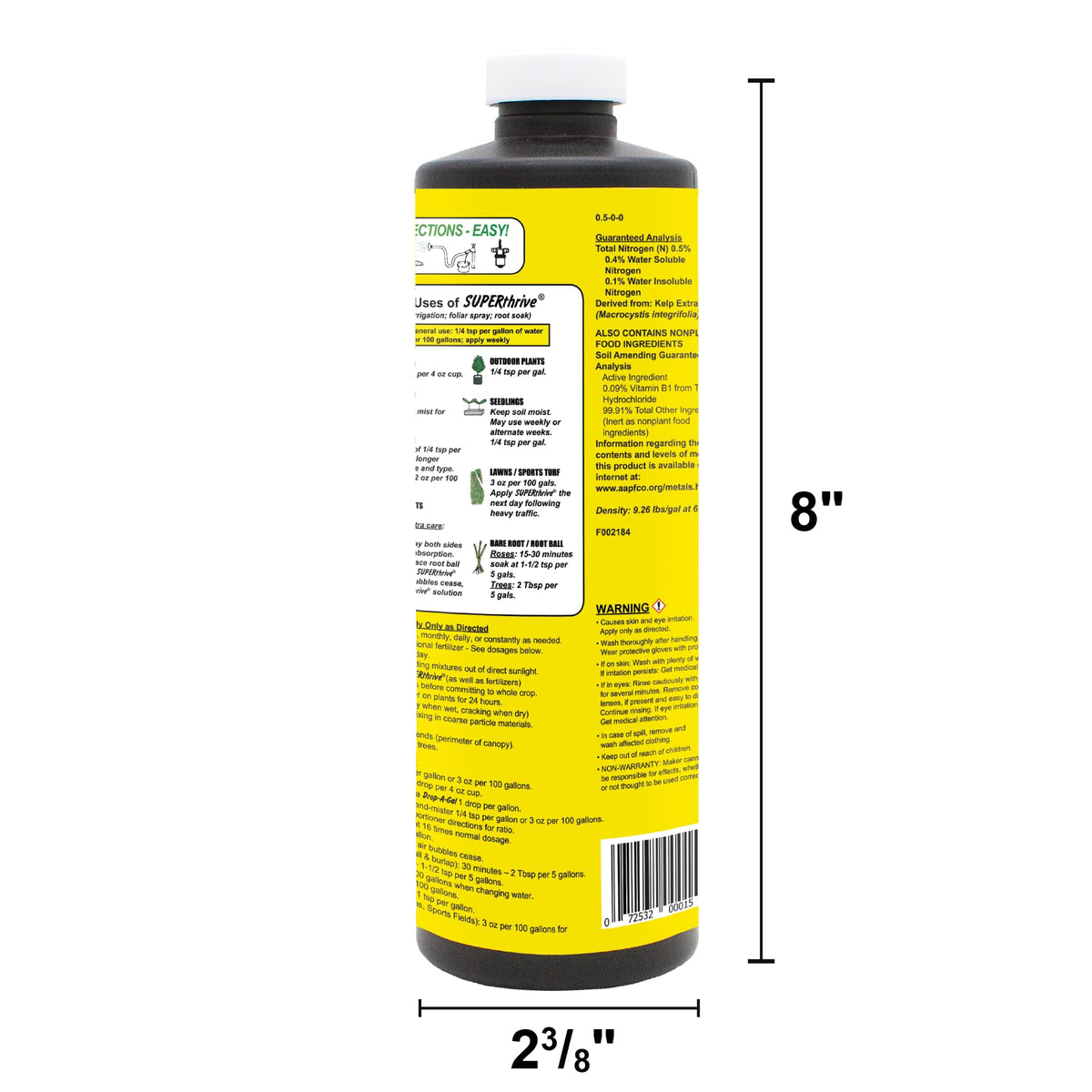 Vitamin Solution with Kelp Liquid Concentrate 1 Pint K8720