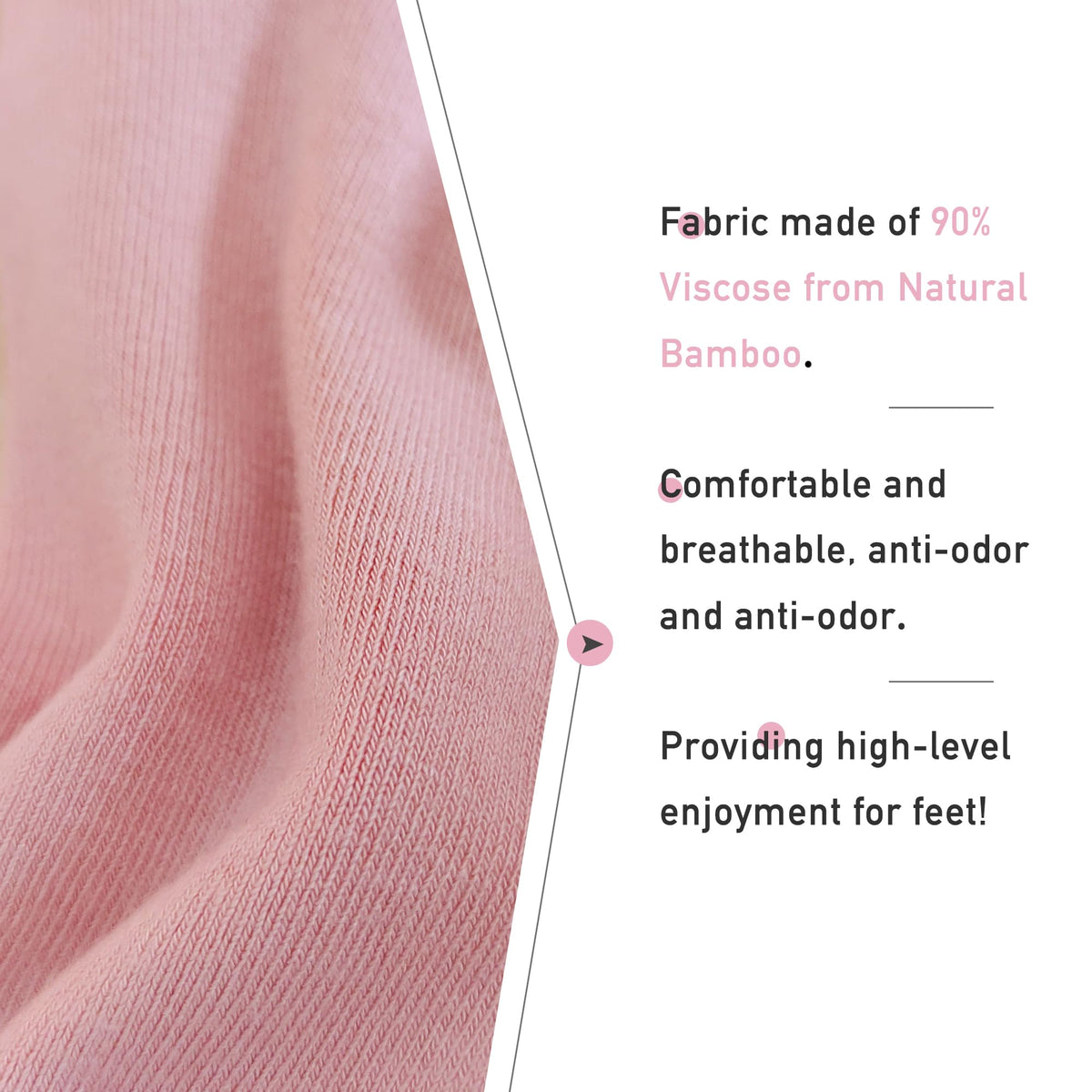 Viscose Bamboo Crew Socks 5 Pairs C297189