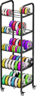5-Tier 3D Printer Filament Storage Rack with Wheels H757323