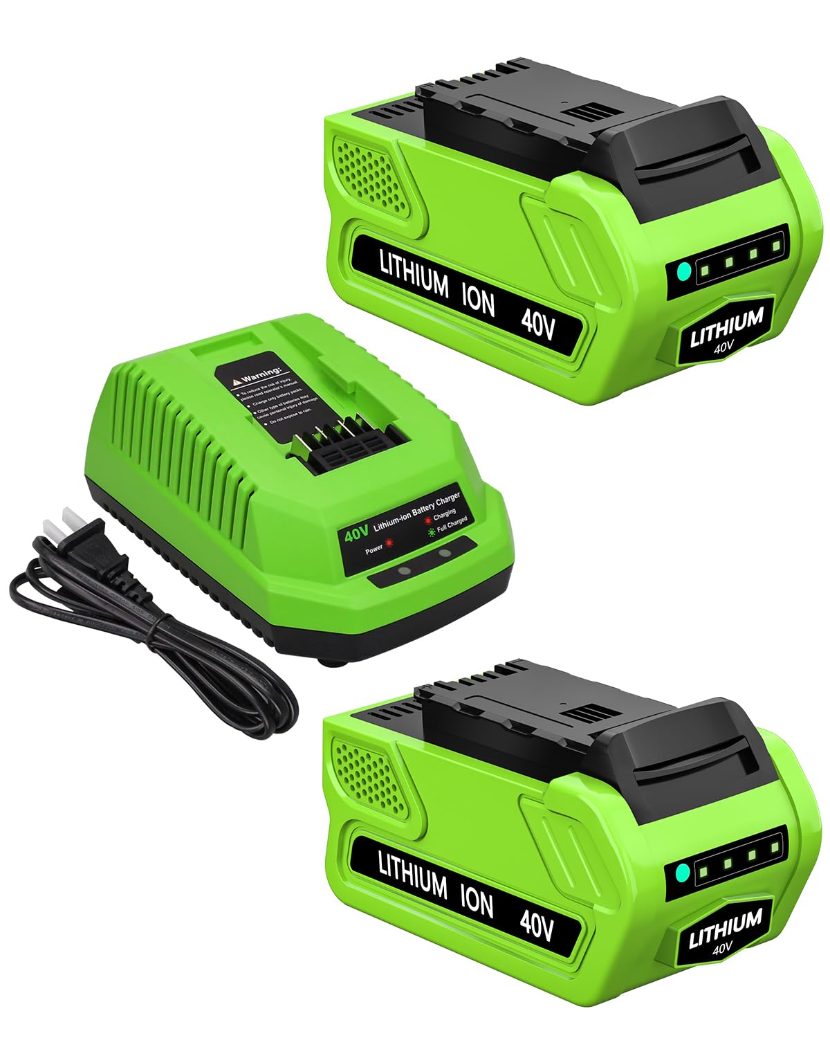 40V 6.0Ah Replacement Battery and Charger V703386
