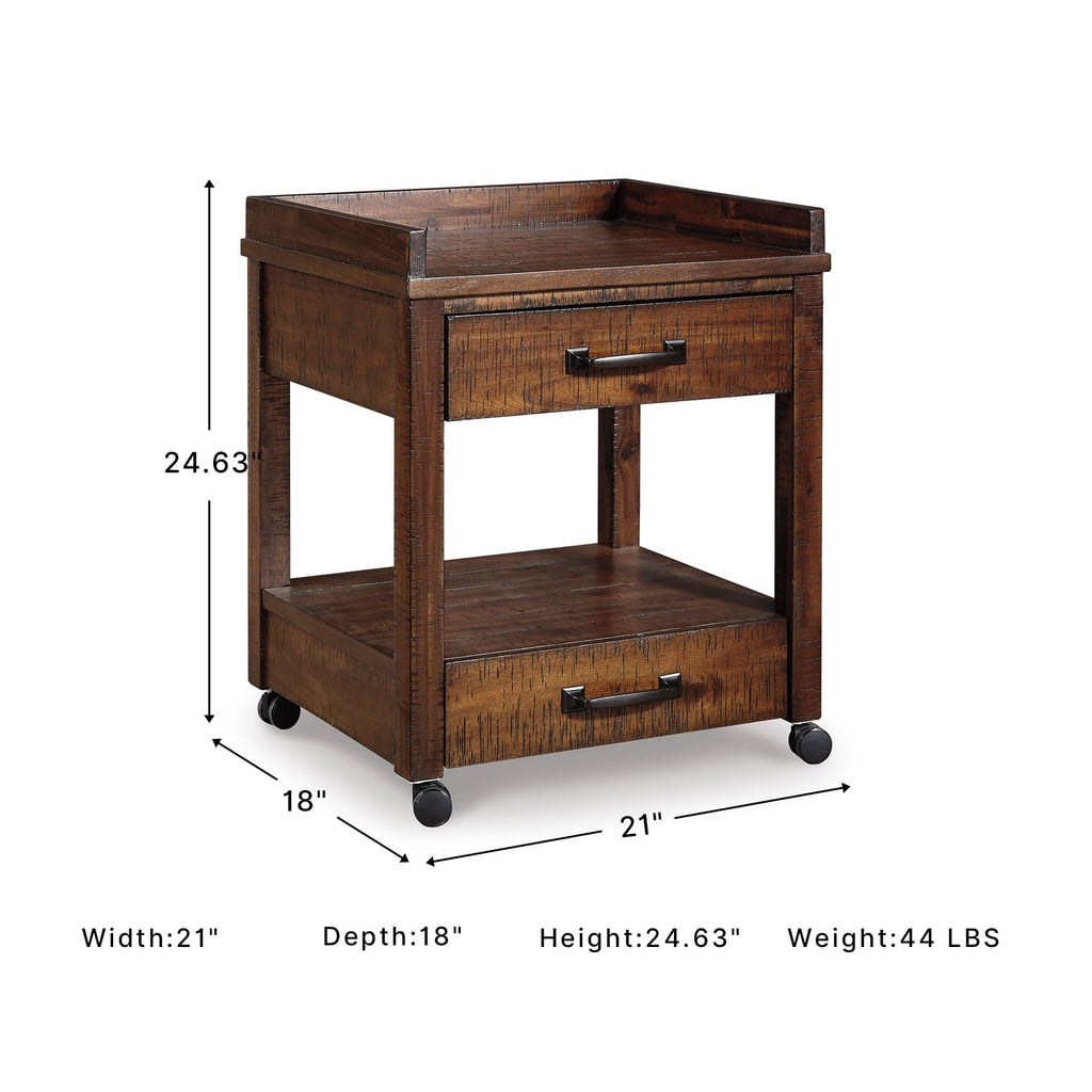 Rolling Printer Stand with Storage Y126