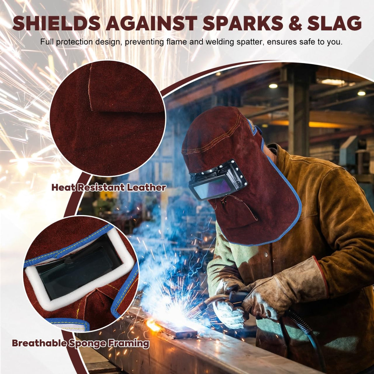 Welding Helmet Mask with Flip Open Lens A535094
