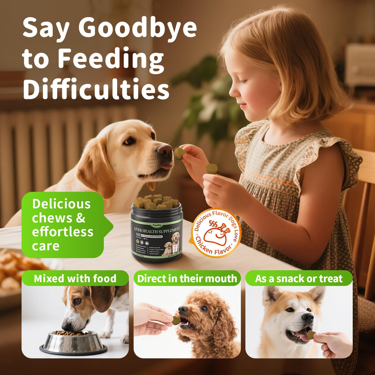 Dog Liver Support Chews with Milk Thistle A747