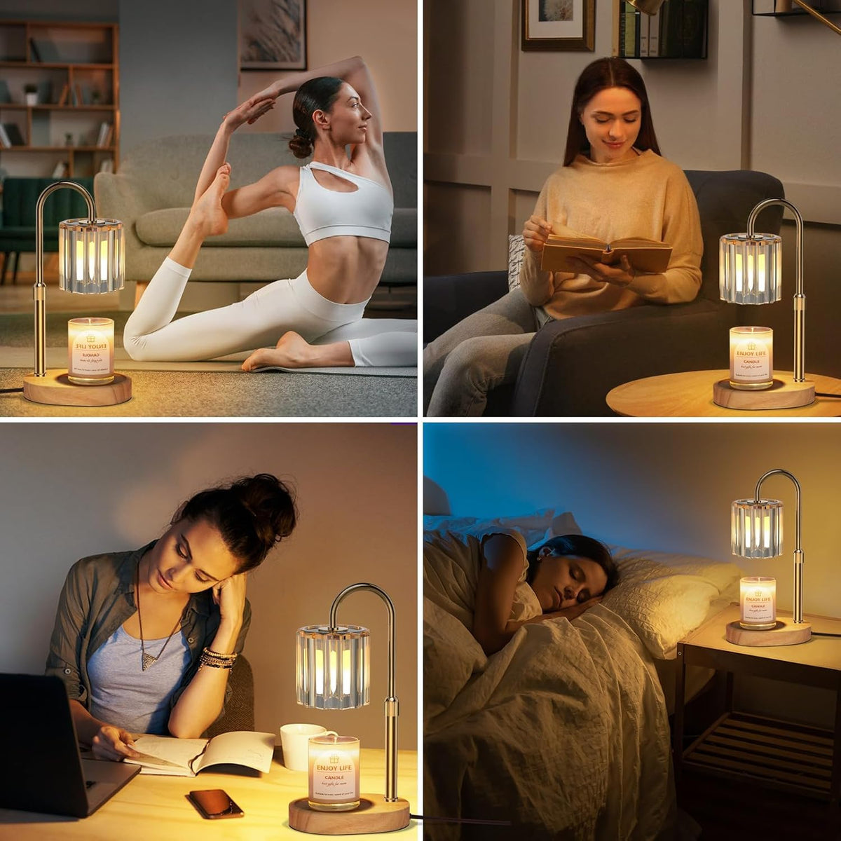 Candle Warmer Lamp with Timer and Dimmer Q77812