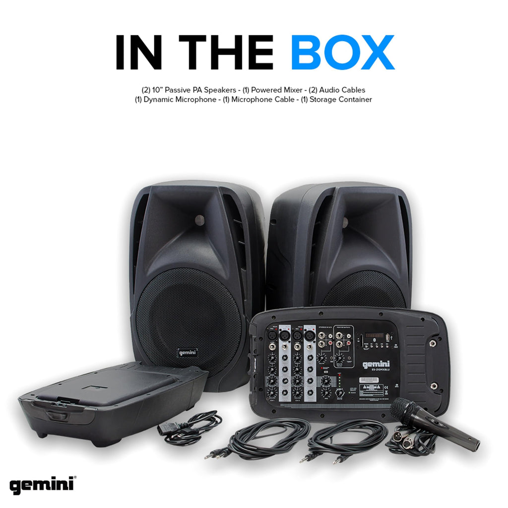 Portable PA System with Dual 10" Speakers R489