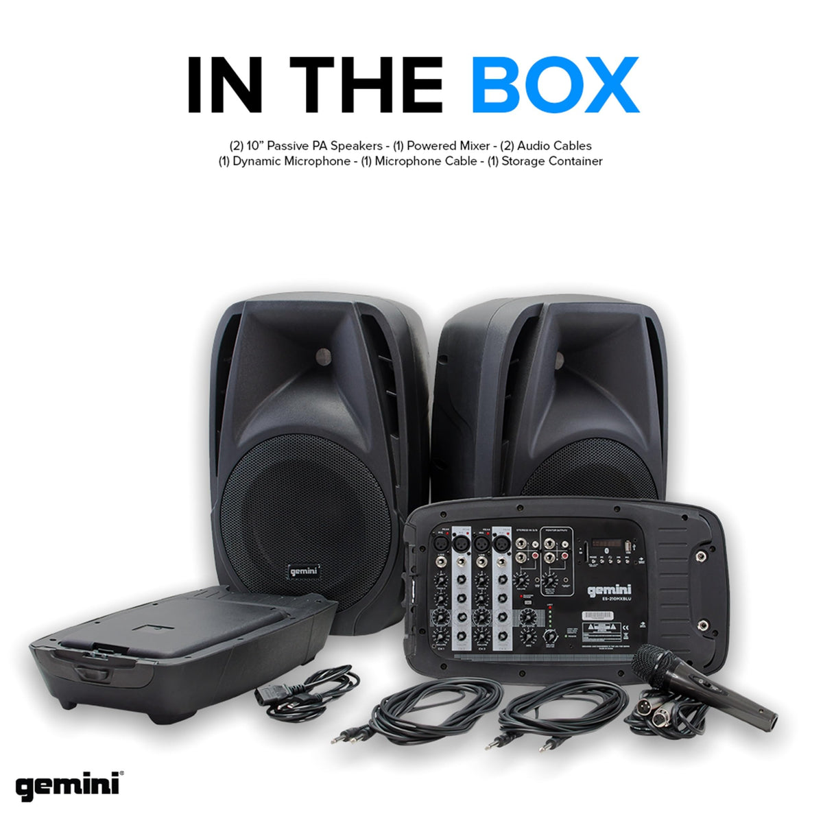 Portable PA System with Dual 10" Speakers R489