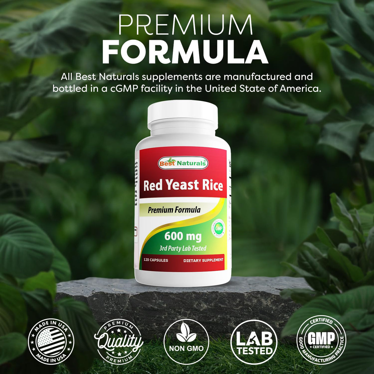 Red Yeast Rice 600 mg 120 Capsules N5655