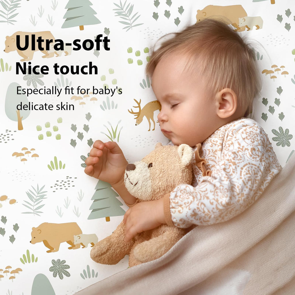 Fitted Bassinet Sheets 33”x20” 3-Pack E93282