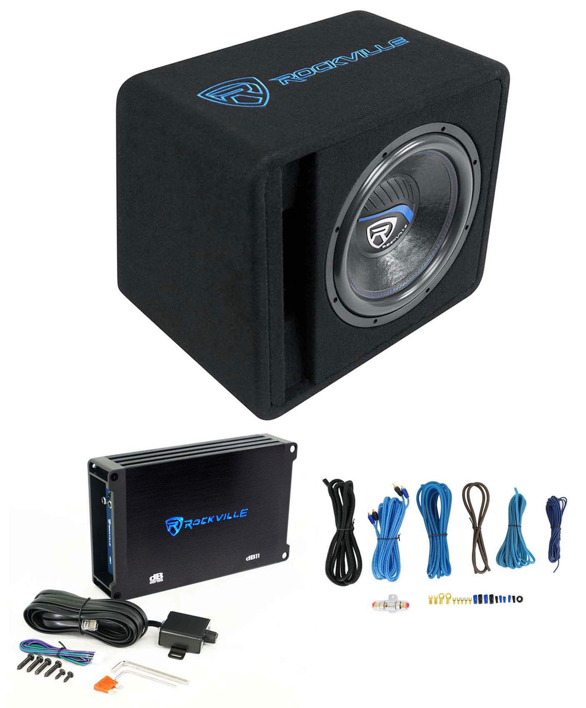 12" Loaded Car Subwoofer Enclosure with Amp U15214