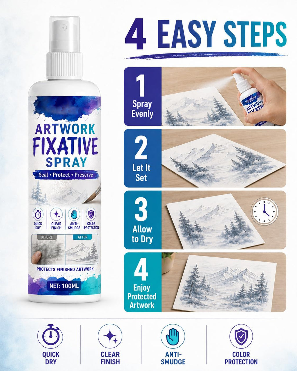 100ml Workable Fixative Spray R81905