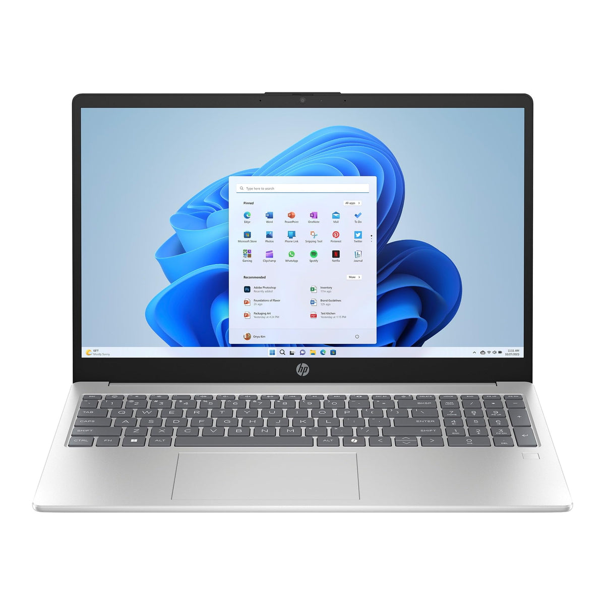 15.6 inch FHD IPS Laptop, Intel Core i3-N305, 8GB RAM, 256GB SSD, Natural Silver I639052