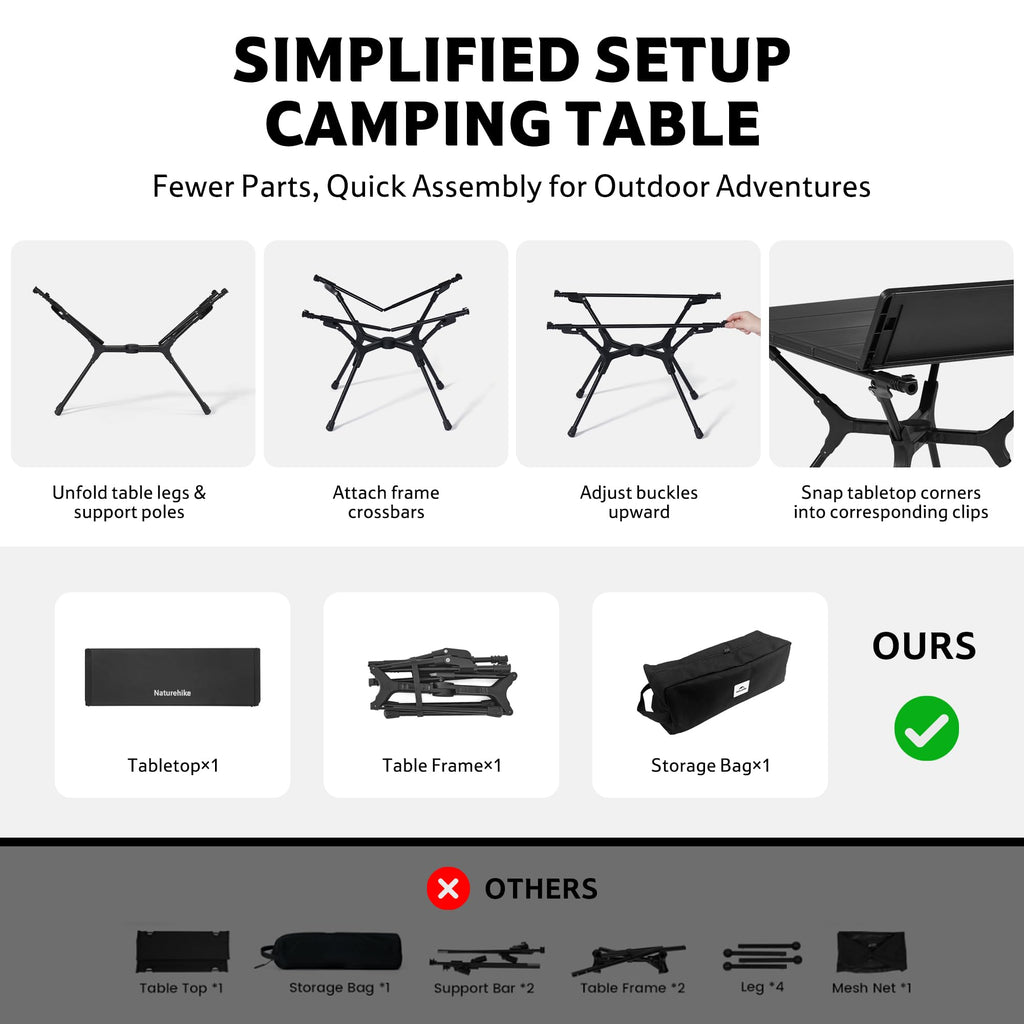 Portable Lightweight Folding Camping Table C509446