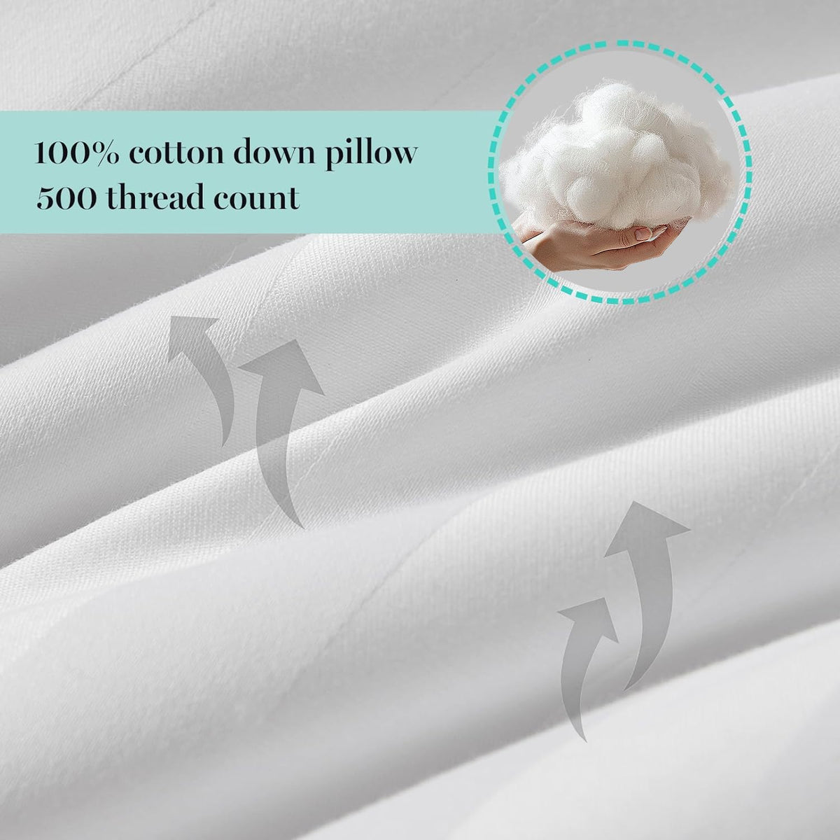 King Size Set of 2 Bed Pillows J396