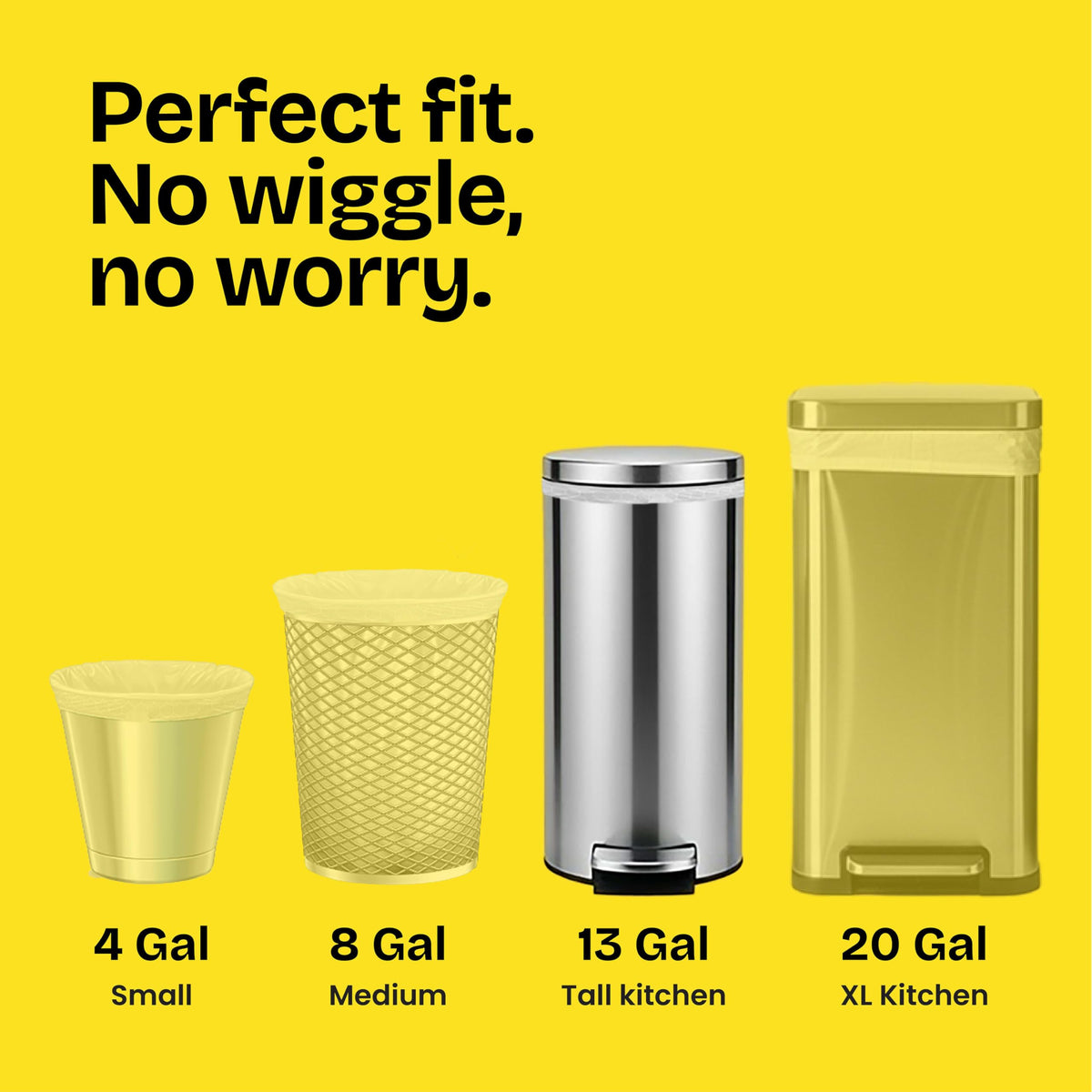 Tall Kitchen Trash Bags 13 Gal 34 Ct N782595