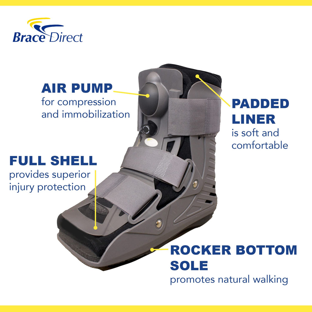 Short Full Shell Walking Boot with Air Pump Small A3936