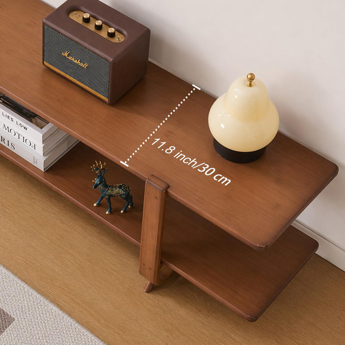 Bamboo TV Stand with Storage up to 65'' K4446