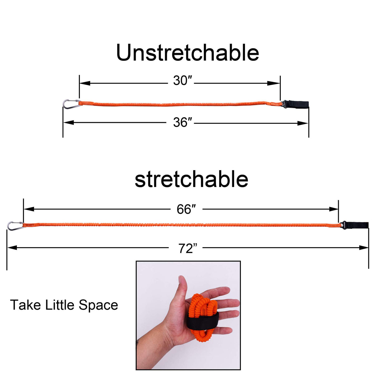 Orange Paddle Leash C198134