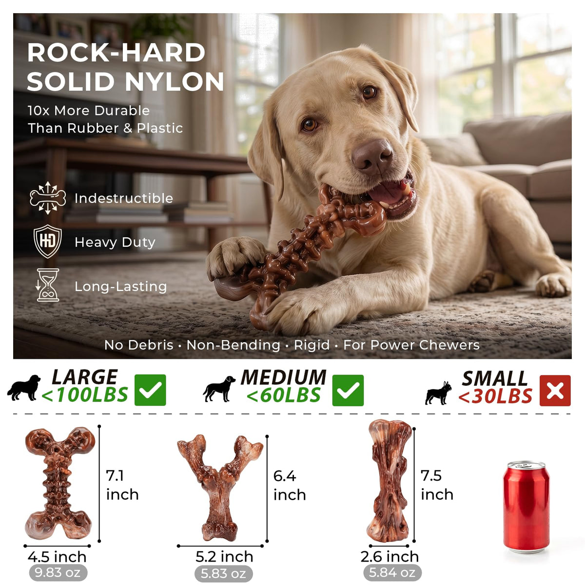 3-Pack Dog Chew Toys L9655