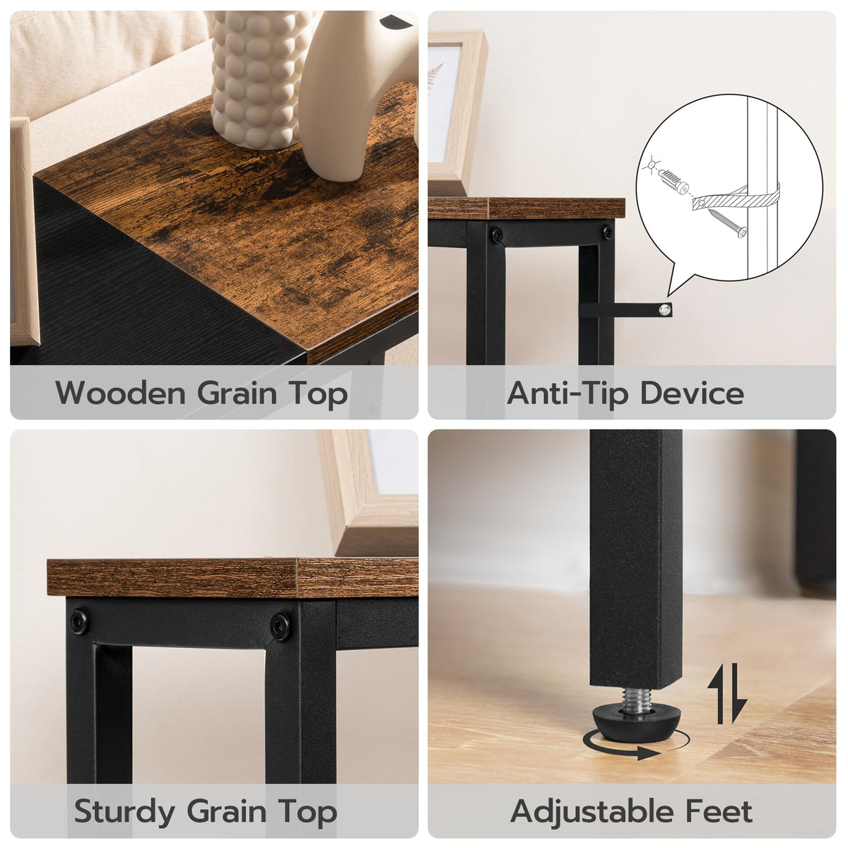 Narrow Console Table with Power Outlets W456078