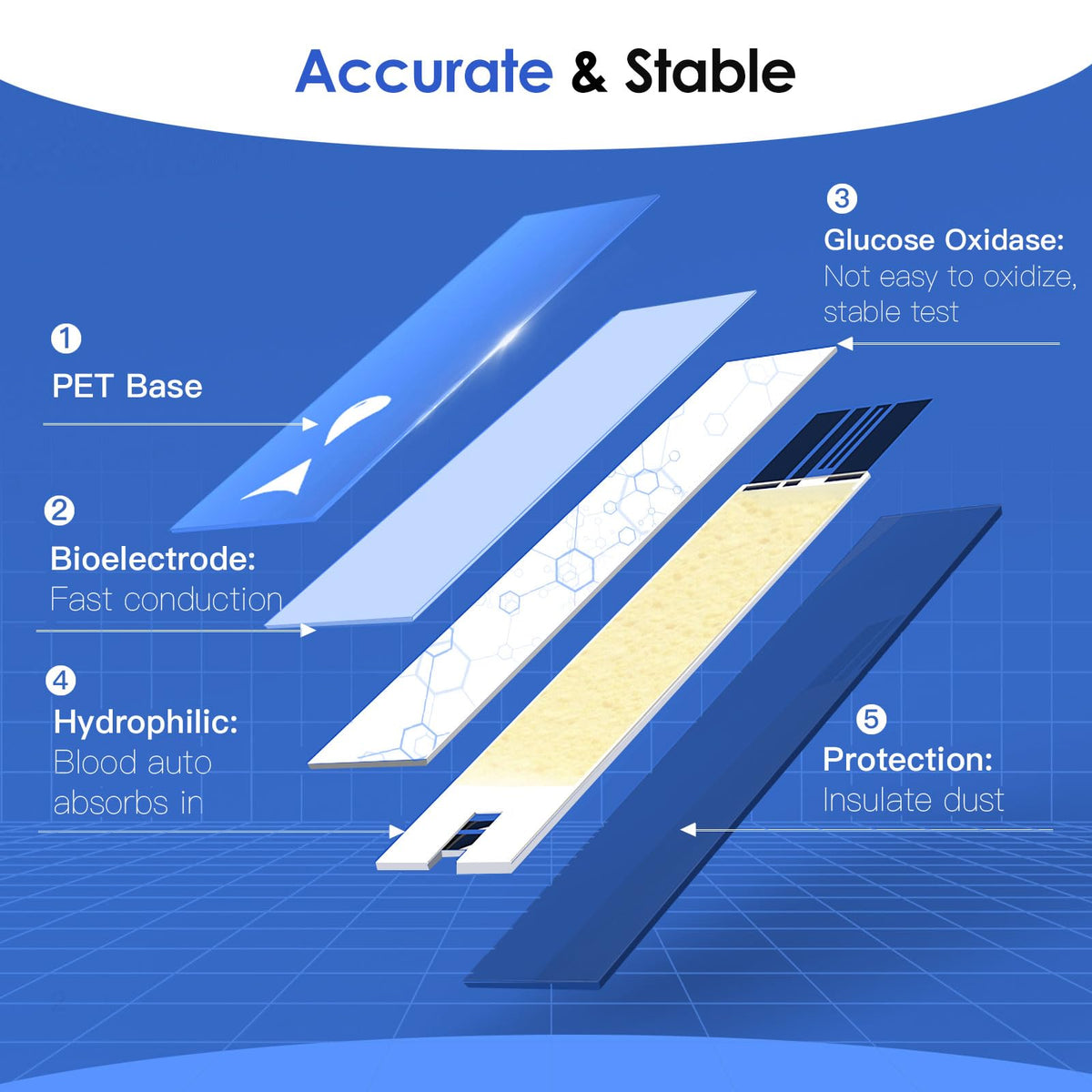 Blood Glucose Test Strips, 100 Strips M20132