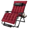 Oversized Folding Reclining Patio Lounge Chair V32342