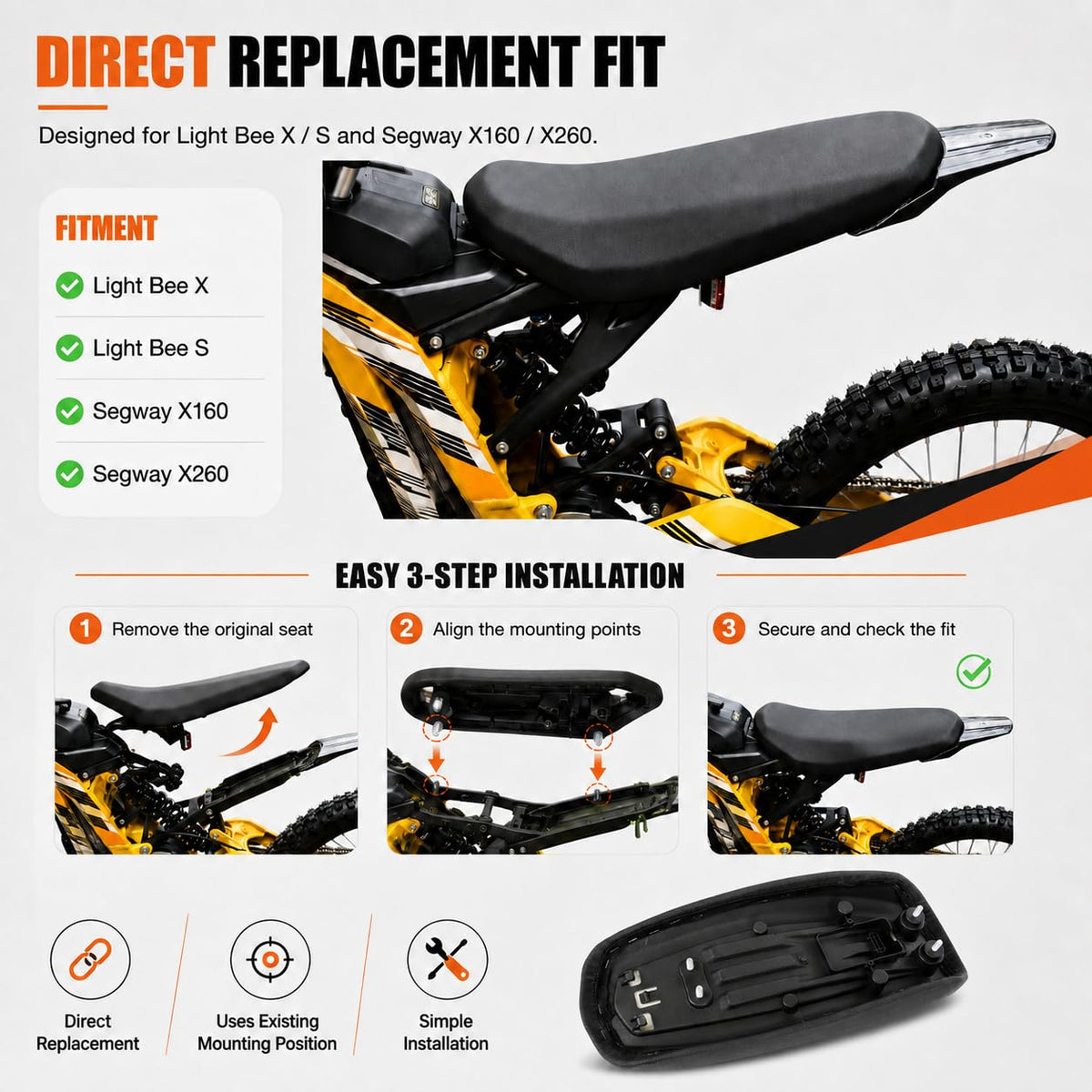 Electric Bike Seat Cushion R697812