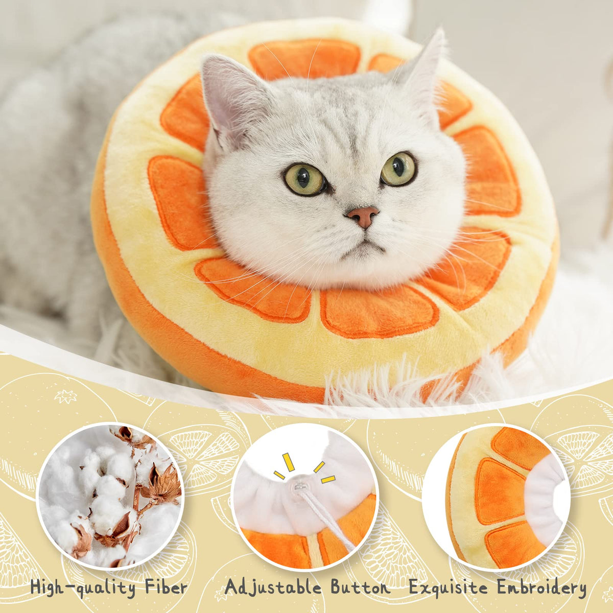 Adjustable Soft Cat Cone Collar Q750583