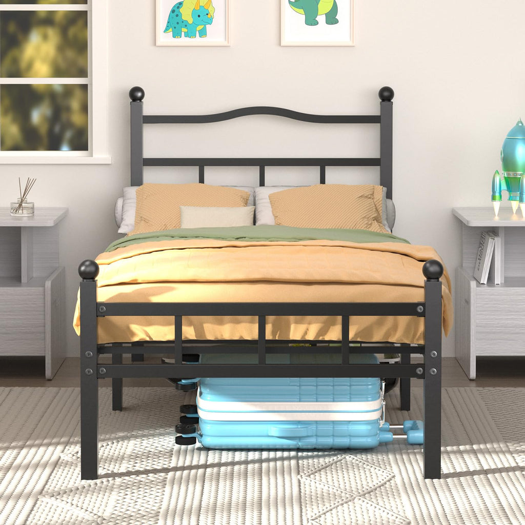 14 Inch Twin Bed Frame with Headboard and Footboard X2984