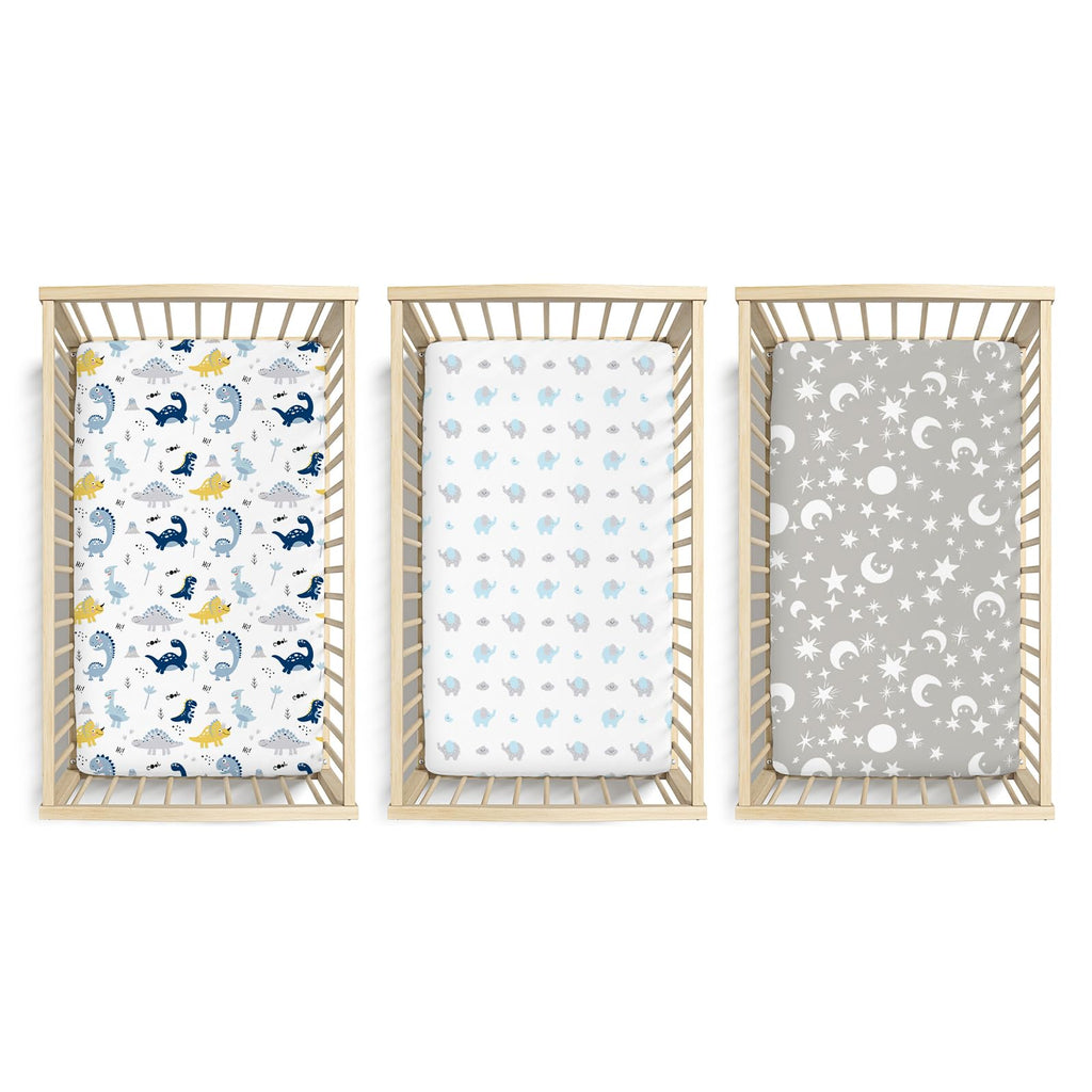 3 Pack Baby Crib Sheets P11650