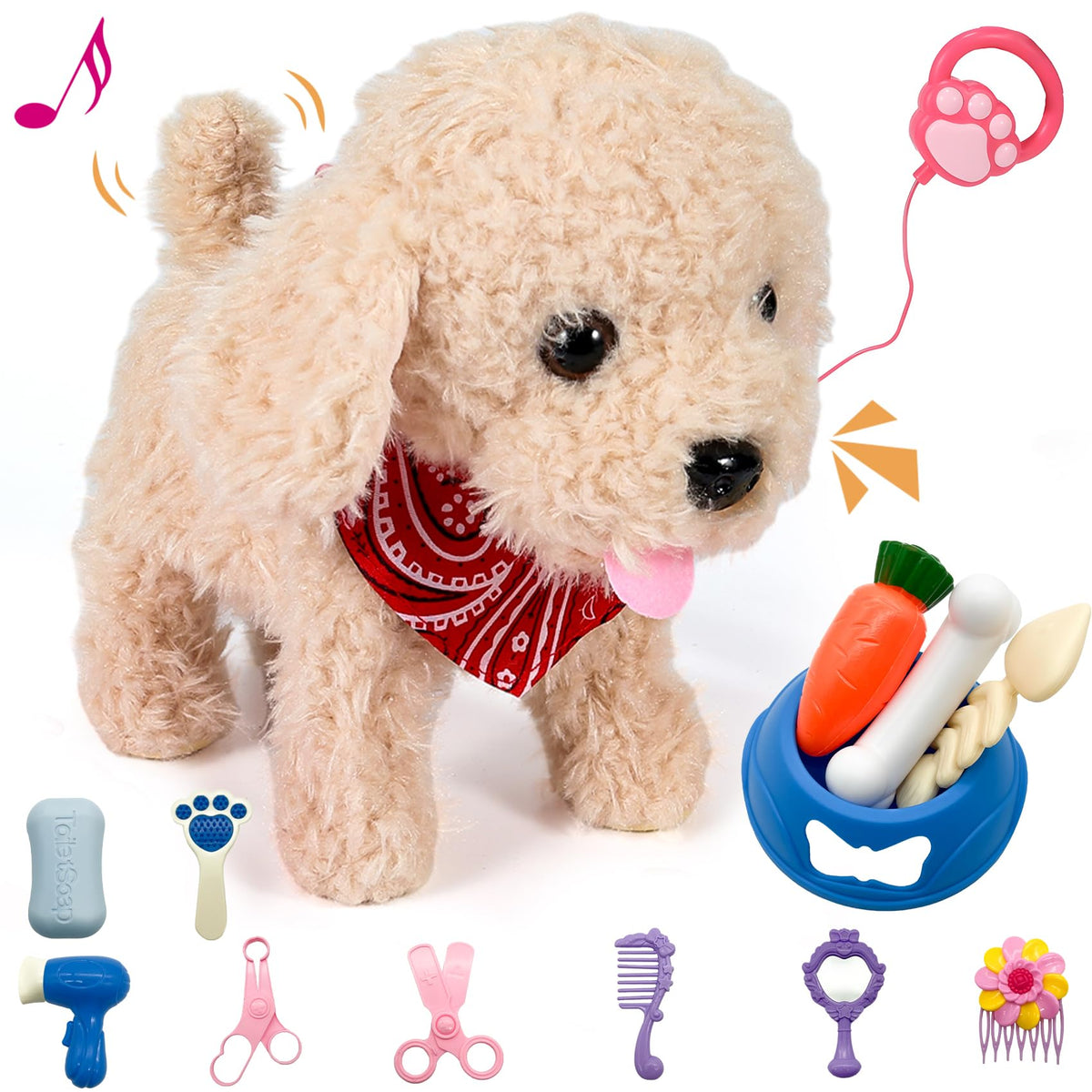 Interactive Walking Plush Puppy Toy S41956