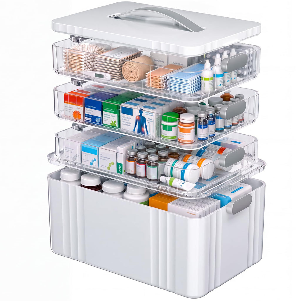 4-Tier Medicine Organizer Storage Box E322512