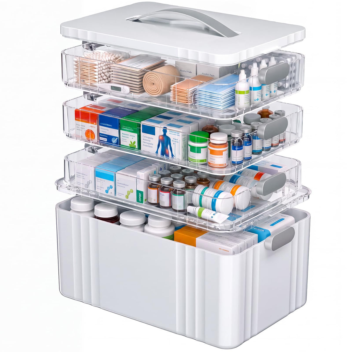 4-Tier Medicine Organizer Storage Box E322512