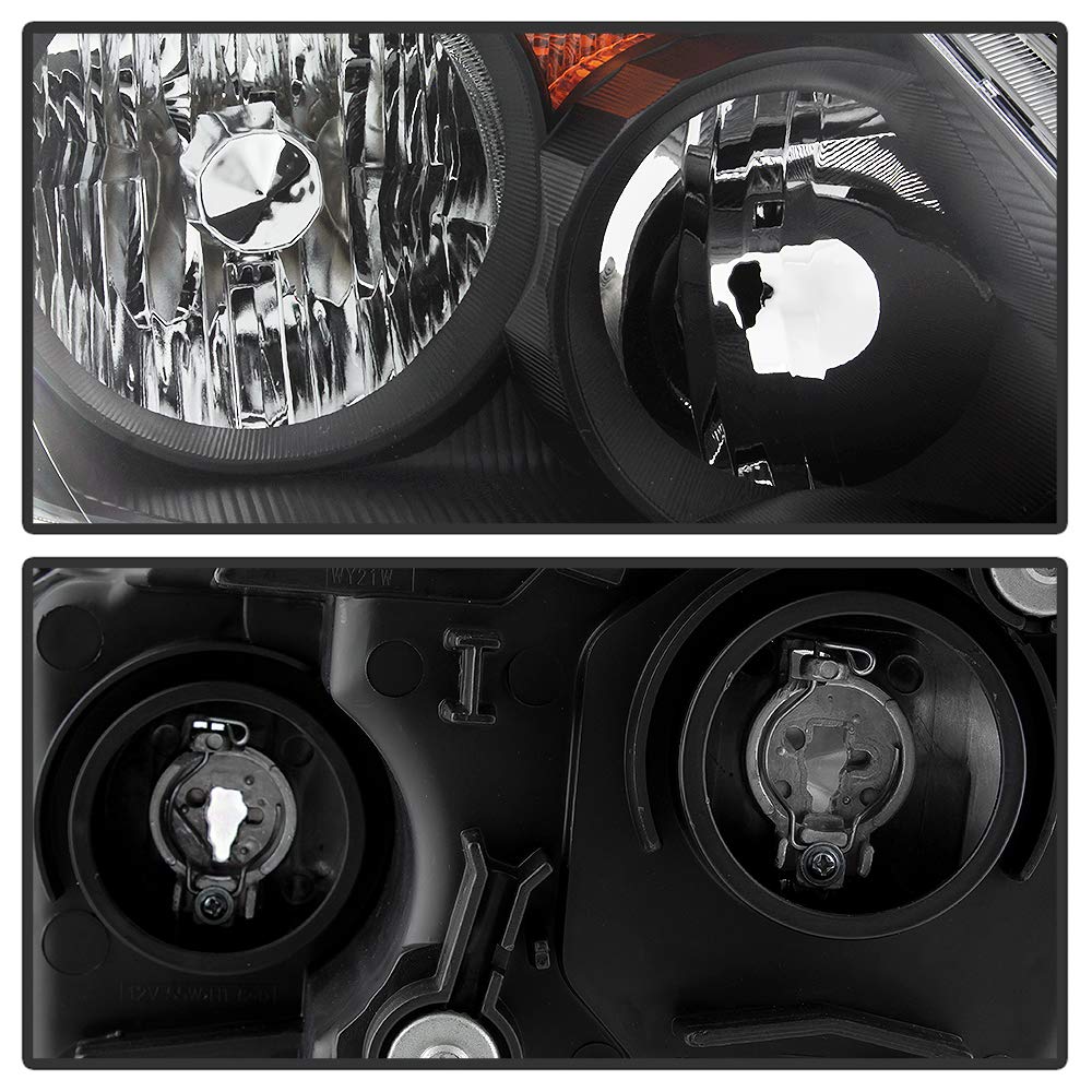 Black Headlights Replacement Pair Set Y825935