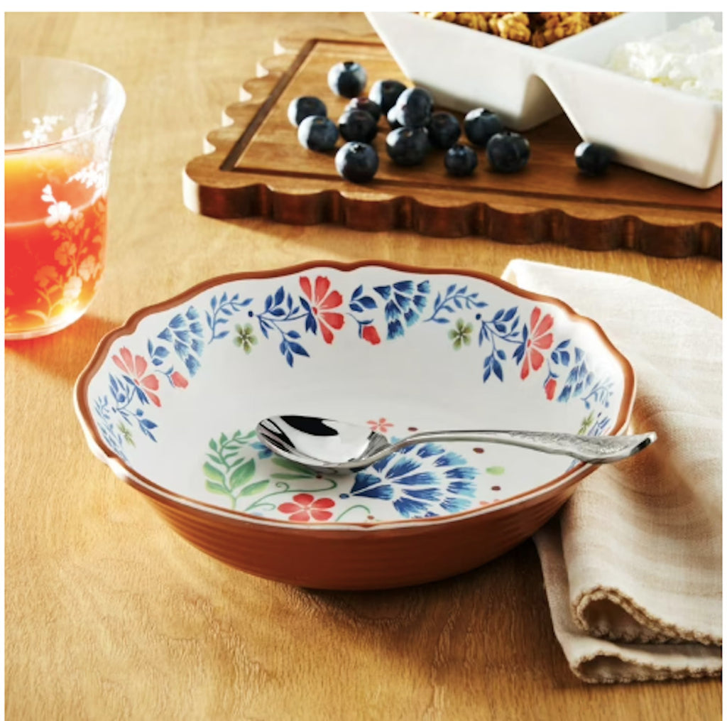 12-Piece Bamboo Melamine Dinnerware Set N234