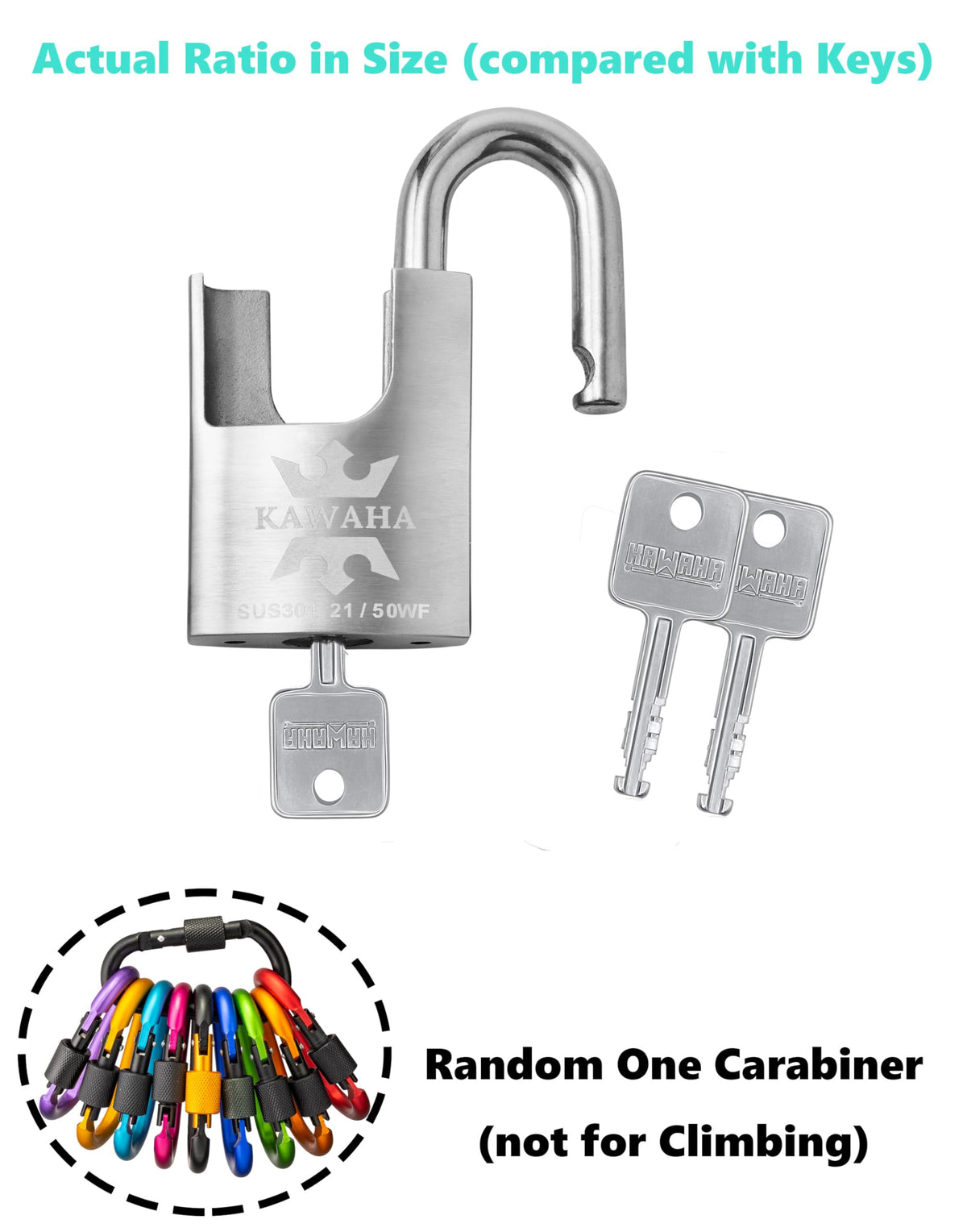 Stainless Steel Shrouded Padlock 4 Pack L541