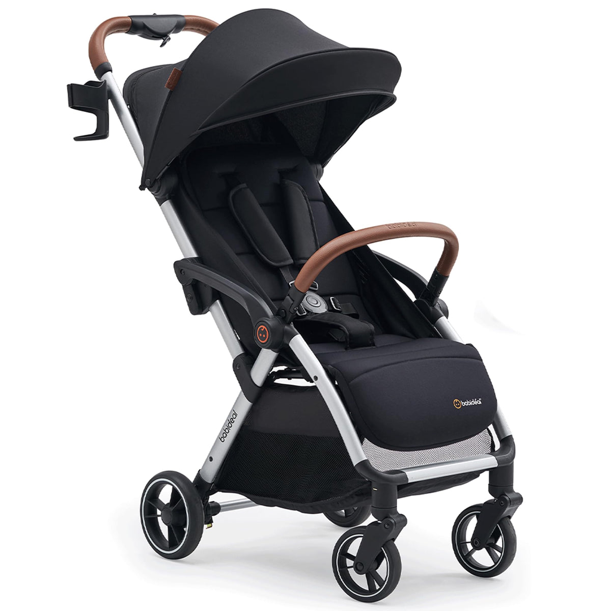 Lightweight Self-Folding Baby Stroller with Canopy and Cup Holder Q4627
