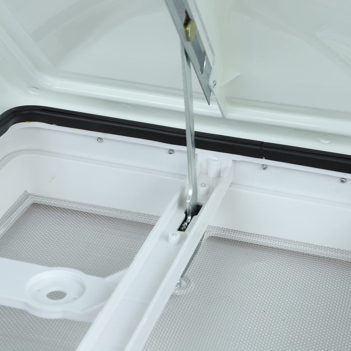 14" RV Roof Vent with White Lid W6545