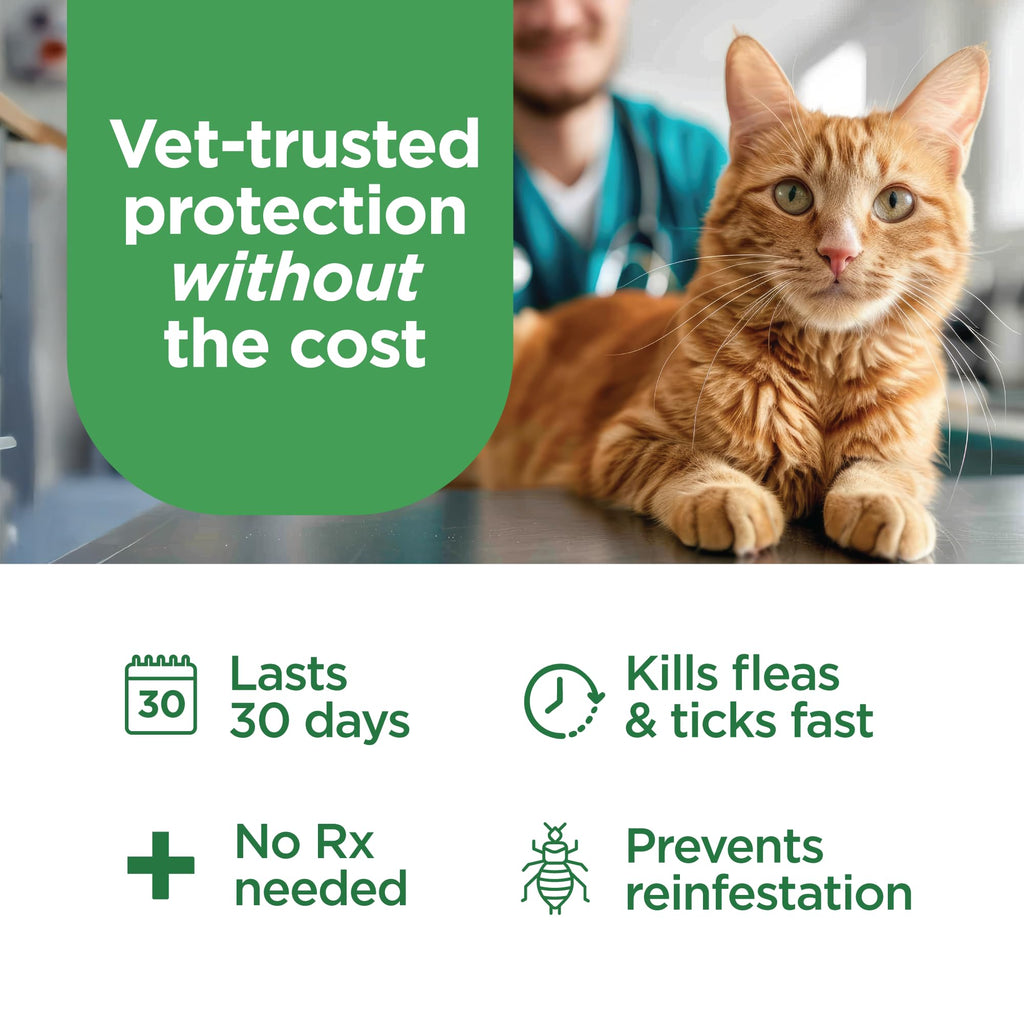 Flea and Tick Topical for Cats 3 Dose Y21594