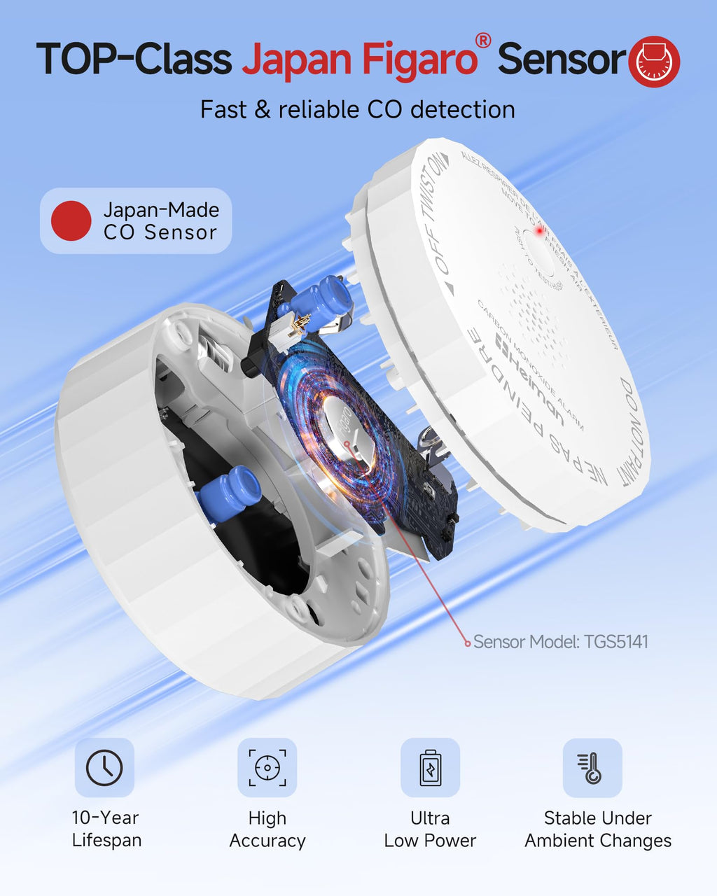 Carbon Monoxide Detectors 3-Pack with Gateway N6750