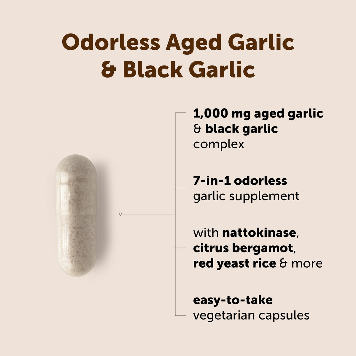 Odorless Aged Garlic & Black Garlic K400