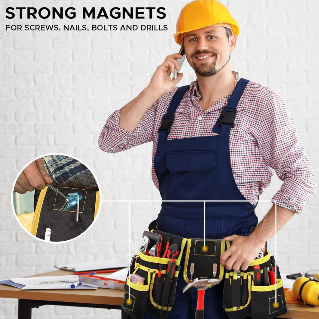 27 Pocket Tool Belt with 3 Magnetic Zones F9580