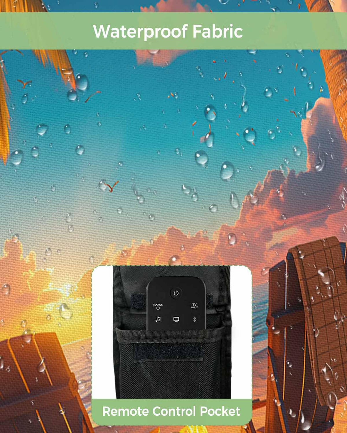 Waterproof Weatherproof Outdoor TV Cover for 30 to 32 Inch Flat Screen J554614