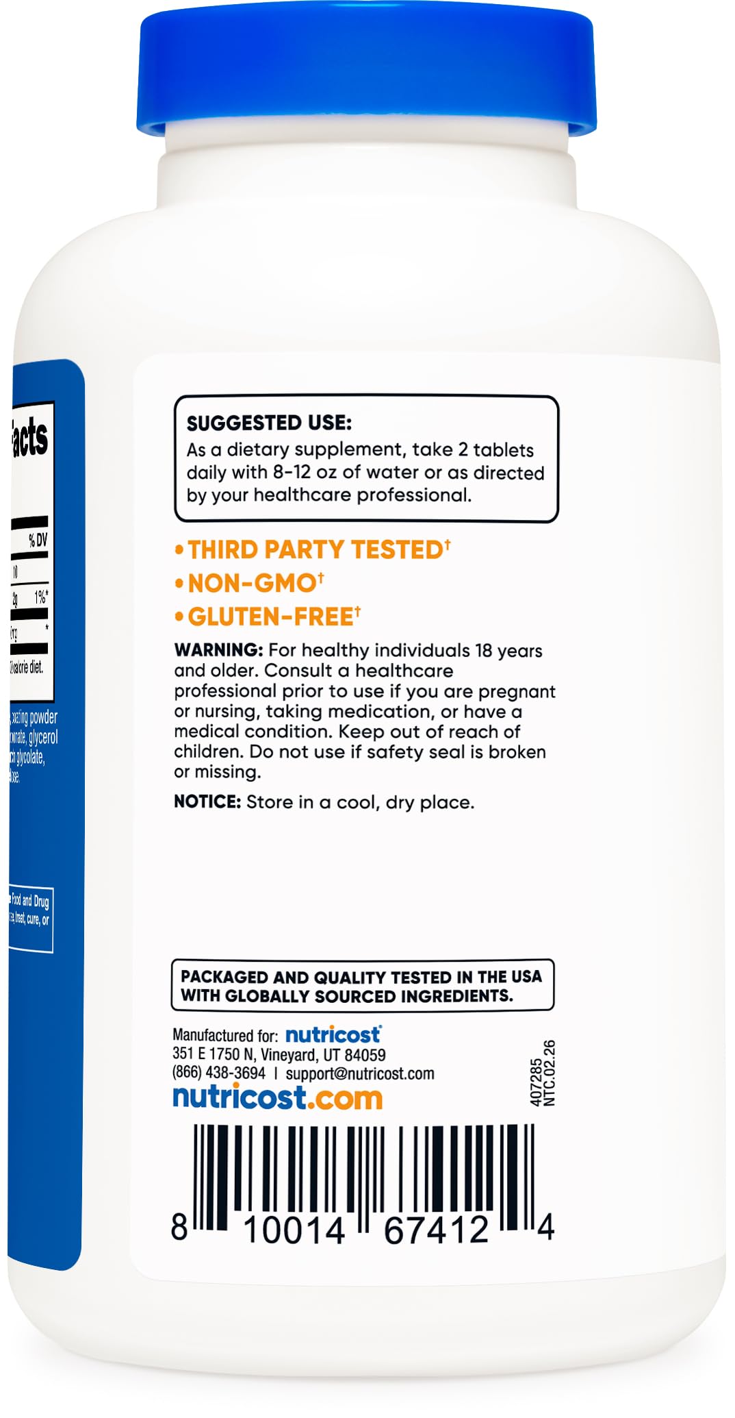 MSM Tablets 2000mg 240 Tablets E9492