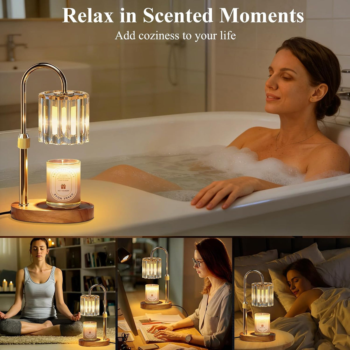 Candle Warmer Lamp with Timer and Dimmer Q77812