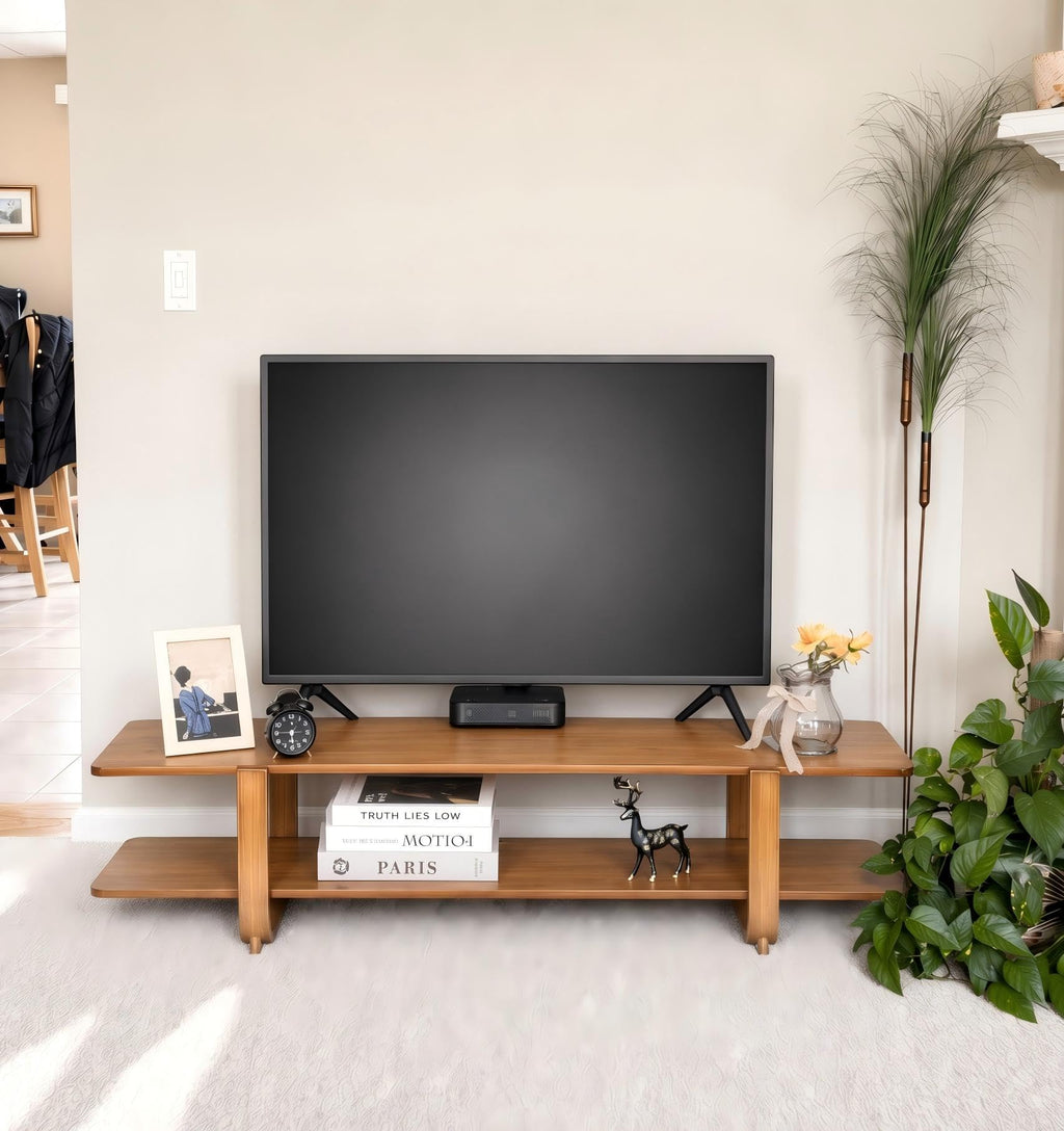 Bamboo TV Stand with Storage up to 65'' K4446