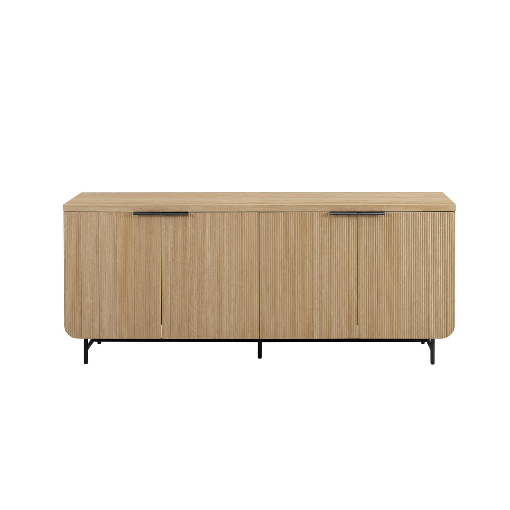 69 Inch Coastal Oak Sideboard Buffet E298430