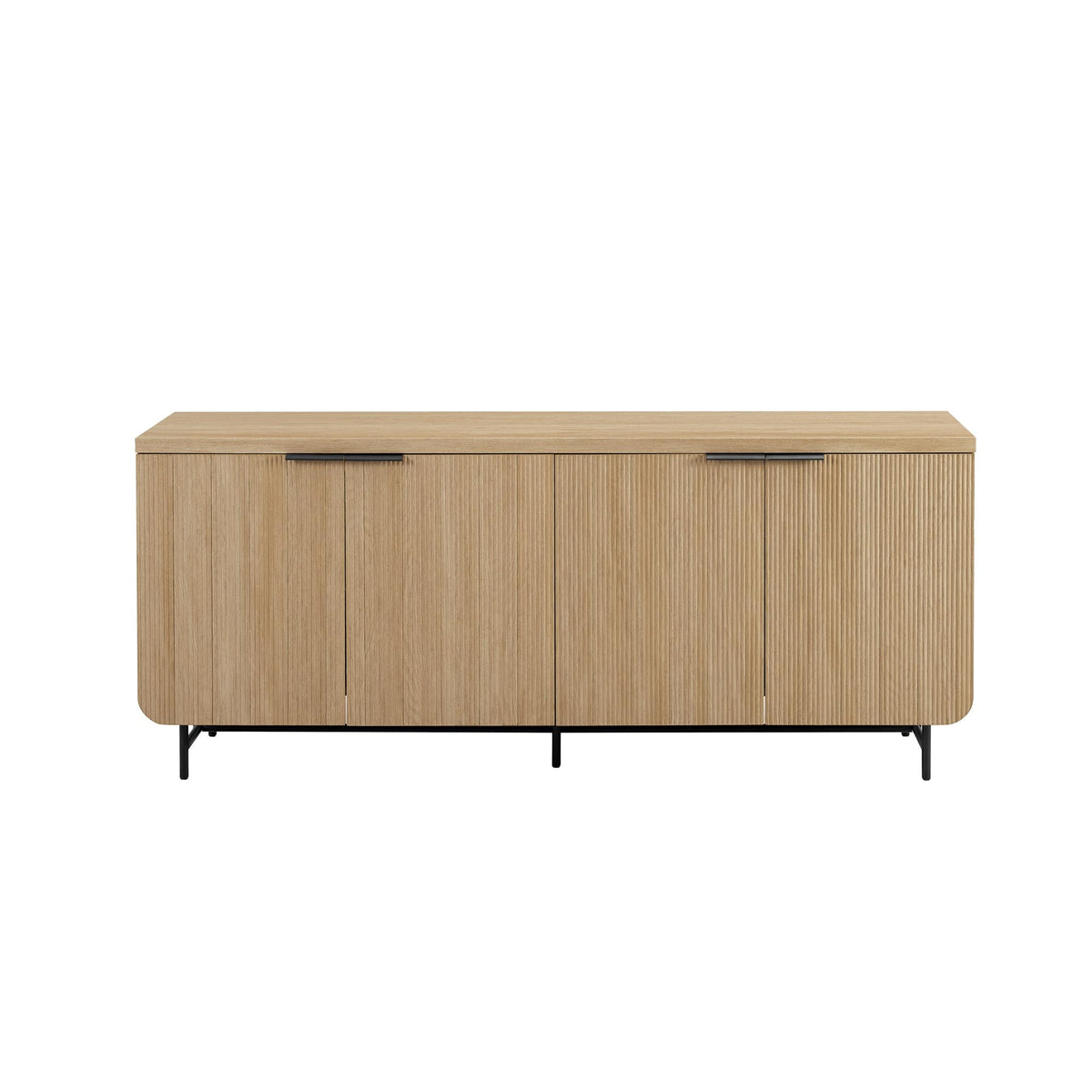 69 Inch Coastal Oak Sideboard Buffet E298430