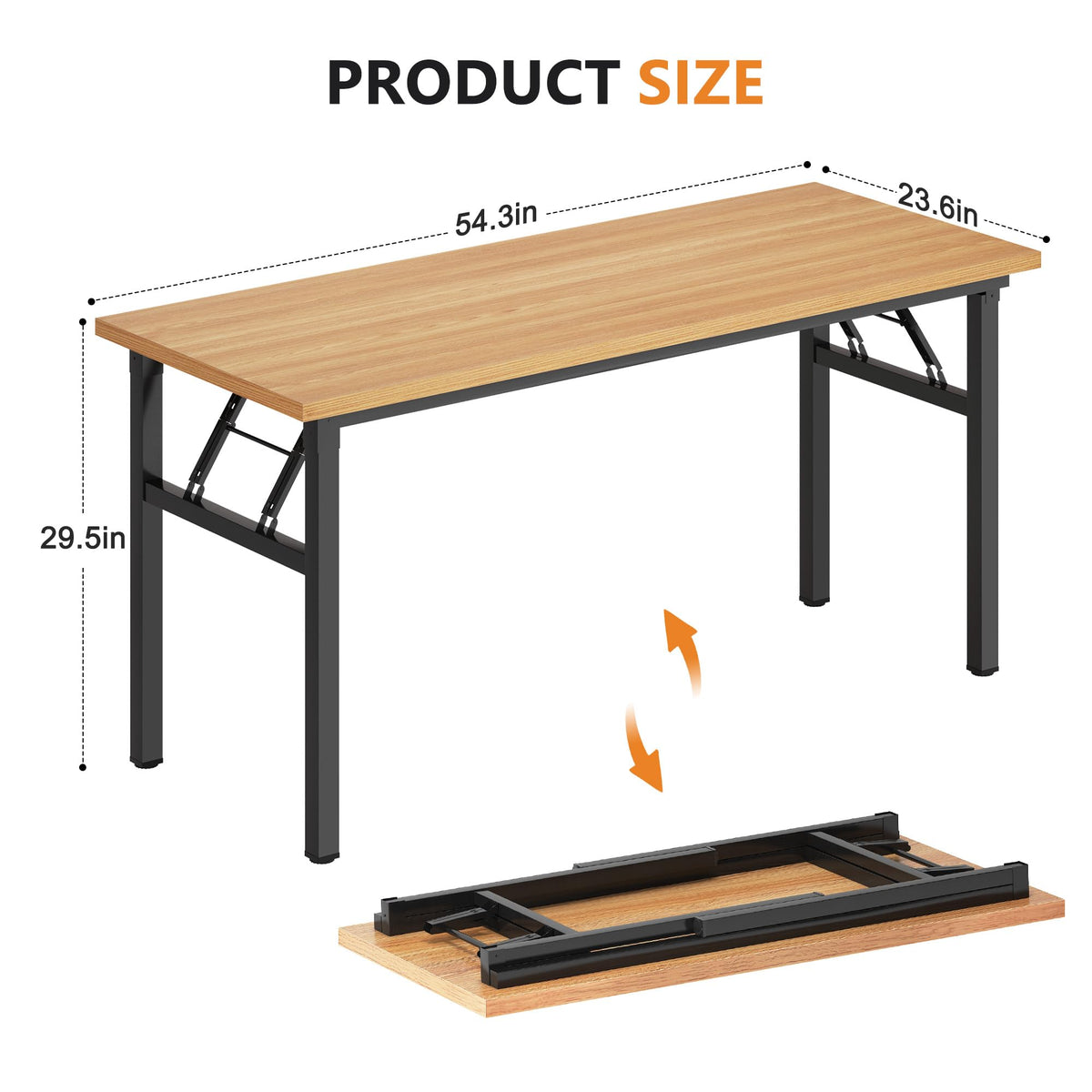 54.3 Inch Folding Computer Desk H181